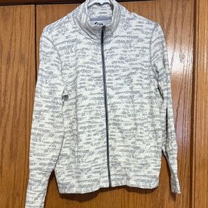 Zyia White and Gray Patterned Jacket